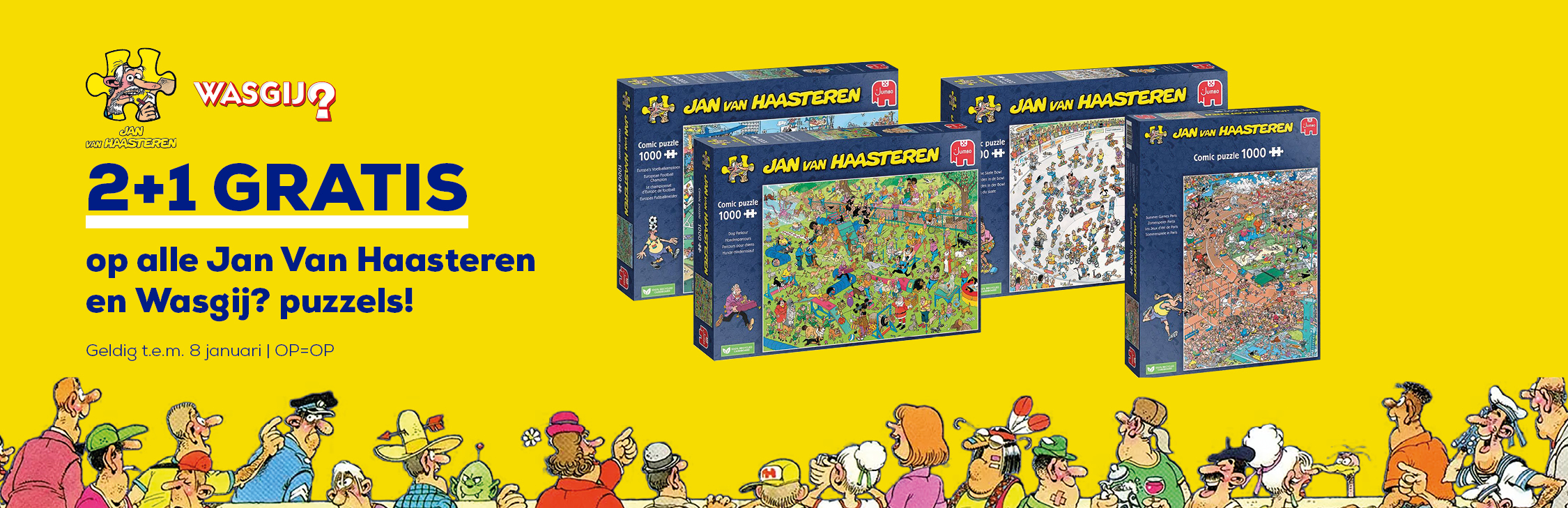 Jan Van Haasteren 2+1 actie